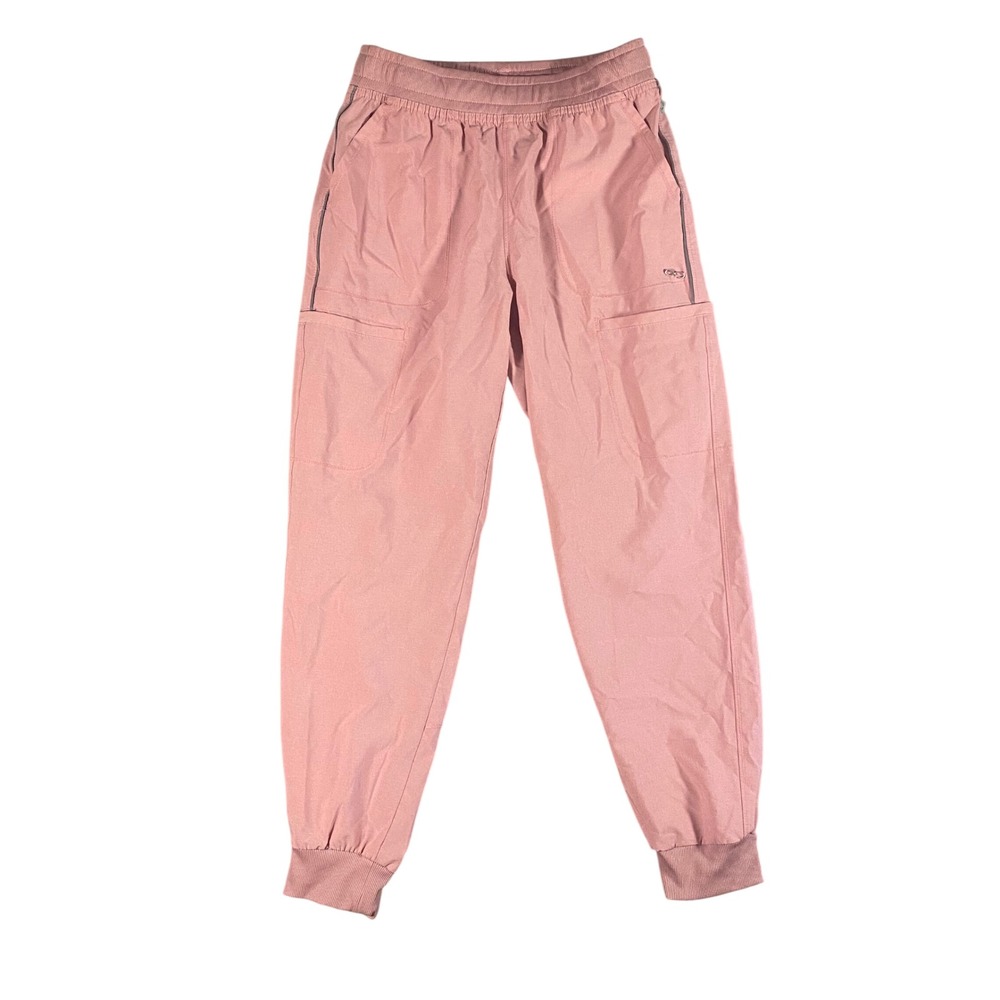 Cherokee Infinity Women Pink Scrub Joggers Mid Rise Cargo Pants CK080A Size M